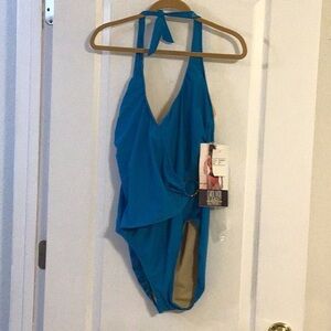 Carol Wior One Piece Swimsuit size 16 NWT
